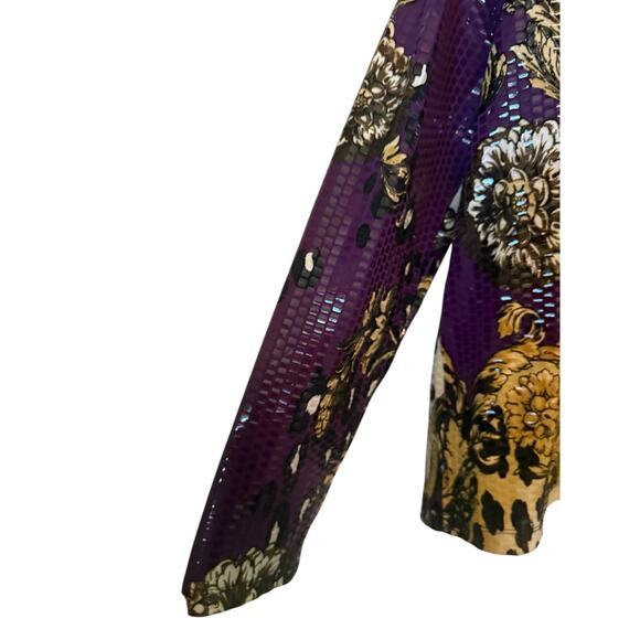 Vintage Simonton Says Designed by George Simonton Shiny Button Down Blouse M - Picture 13 of 16